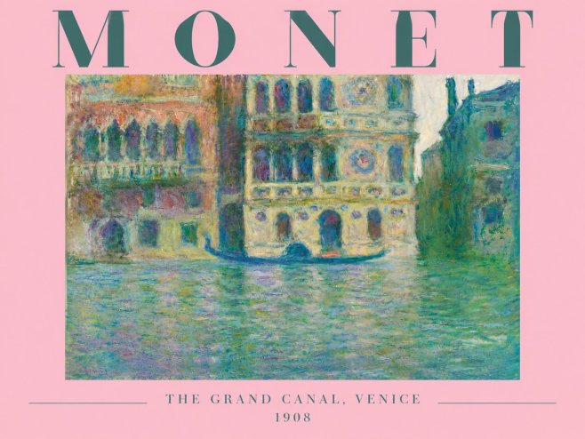 Monet The Grand Canal, Venice No6 - Plakát