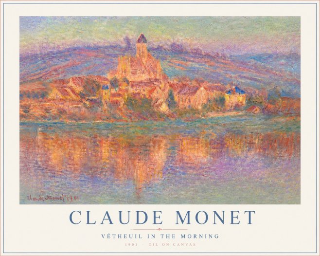 Monet Vétheuil in the Morning No6 - Plakát