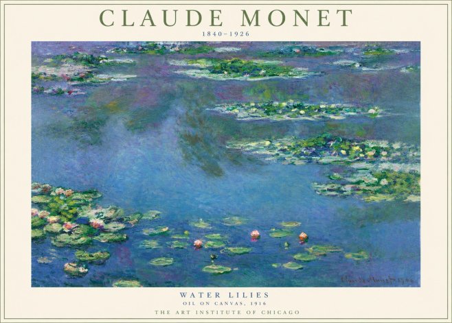 Monet Water Lilies I No3 - Plakát
