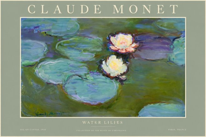 Monet Water Lilies II No2 - Plakát