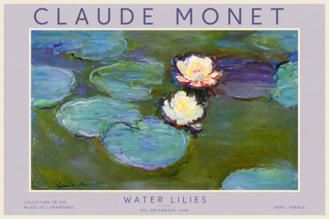 Monet Water Lilies II No4 - Plakát