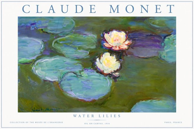 Monet Water Lilies II No5 - Plakát