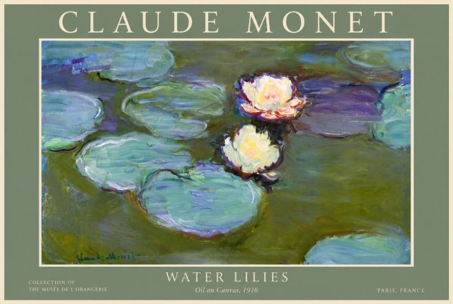 Monet Water Lilies II No6 - Plakát