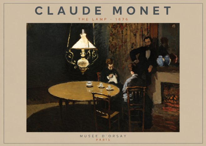 Monet The Lamp No3 - Plakát