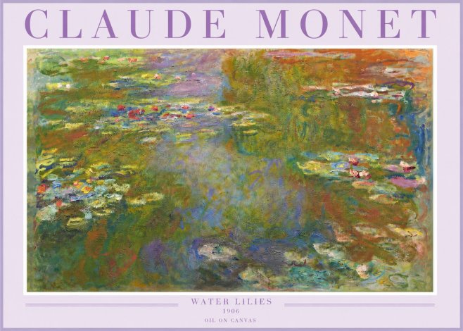 Monet Water Lilies III No2 - Plakát