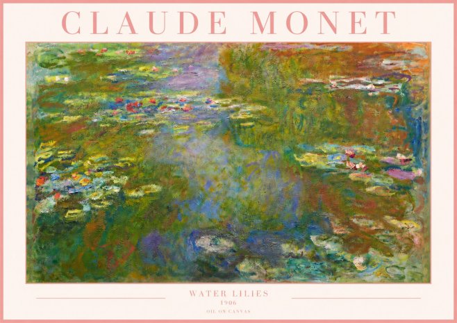 Monet Water Lilies III No3 - Plakát