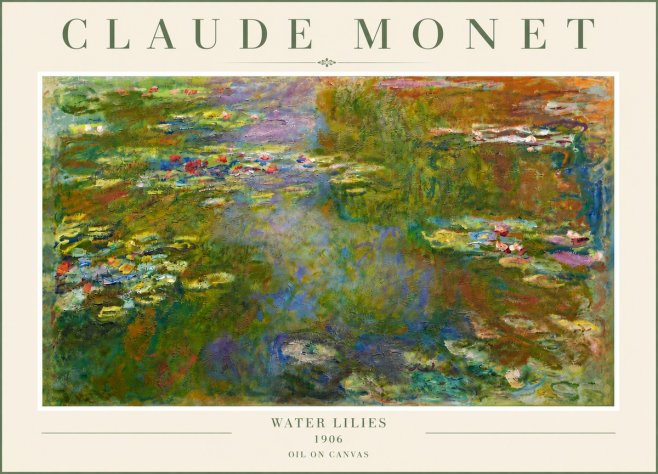 Monet Water Lilies III No6 - Plakát
