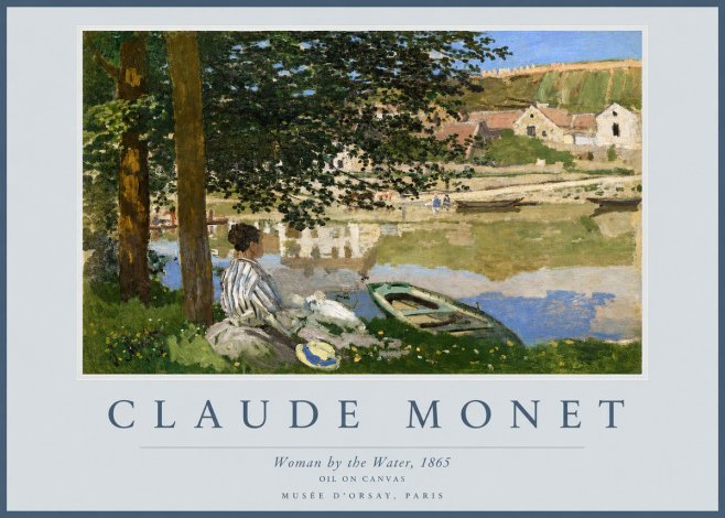 Monet Woman by the Water No2 - Plakát