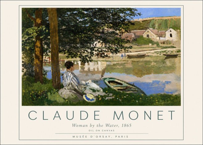 Monet Woman by the Water No4 - Plakát
