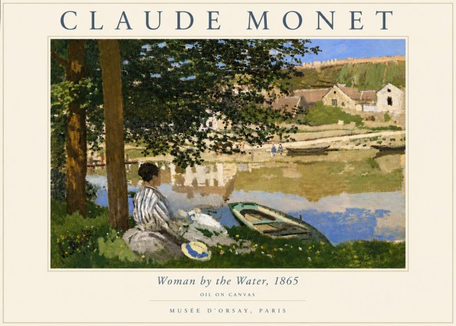 Monet Woman by the Water No6 - Plakát