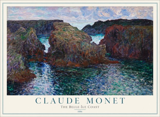 Monet The Belle-île Coast No2 - Plakát