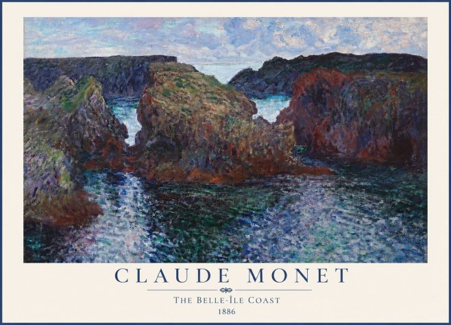 Monet The Belle-île Coast No4 - Plakát