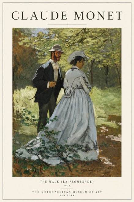Monet The Walk (La Promenade) No3 - Plakát