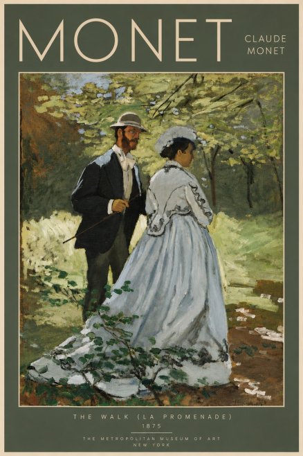 Monet The Walk (La Promenade) No5 - Plakát