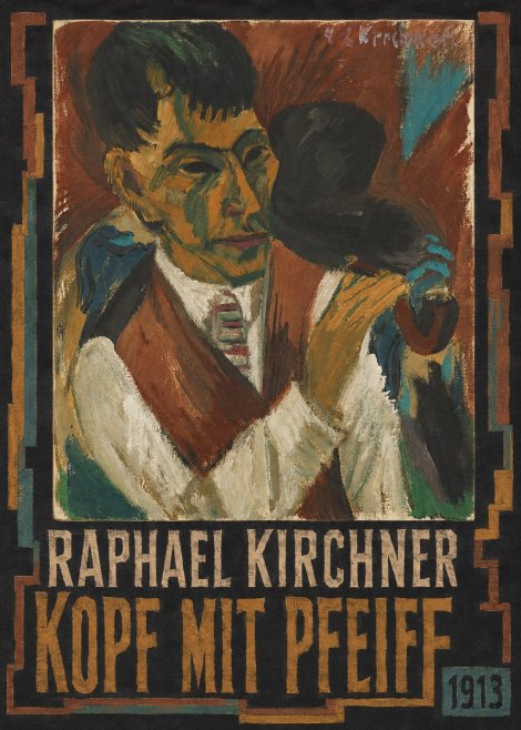 Raphael Kirchner Kopf Mit Pfeife No5 - Plakát