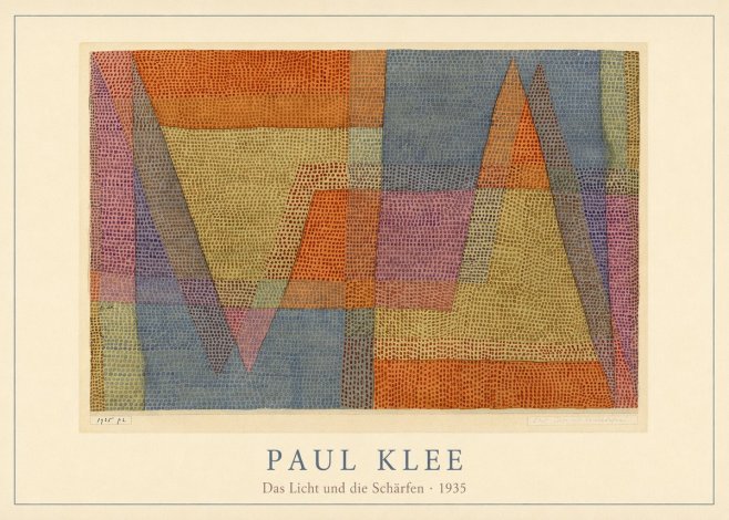 Paul Klee Das Licht Und Die Schärfen No4 - Plakát