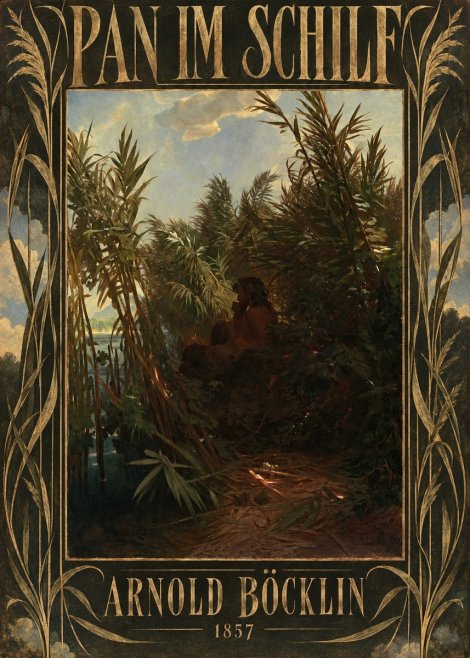 Arnold Böcklin Pan Im Schilf No5 - Plakát
