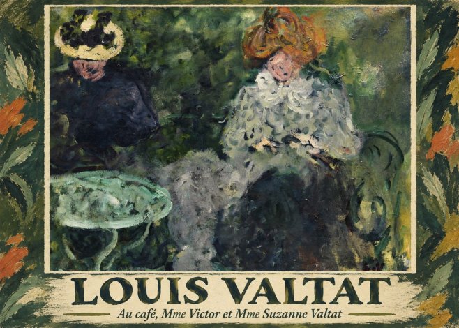 Louis Valtat Au Café, Mme Victor Et Mme Suzanne Valtat No1 - Plakát