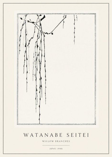 Watanabe Seitei Willow Branches I No1 - Plakát