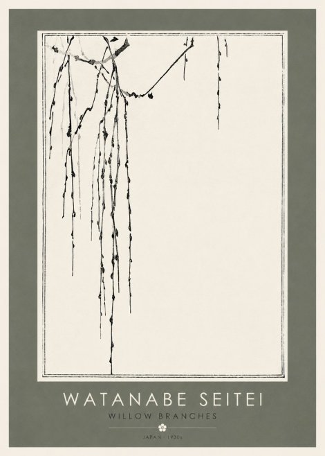 Watanabe Seitei Willow Branches I No2 - Plakát