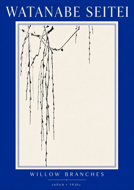 Watanabe Seitei Willow Branches I No5 - Plakát