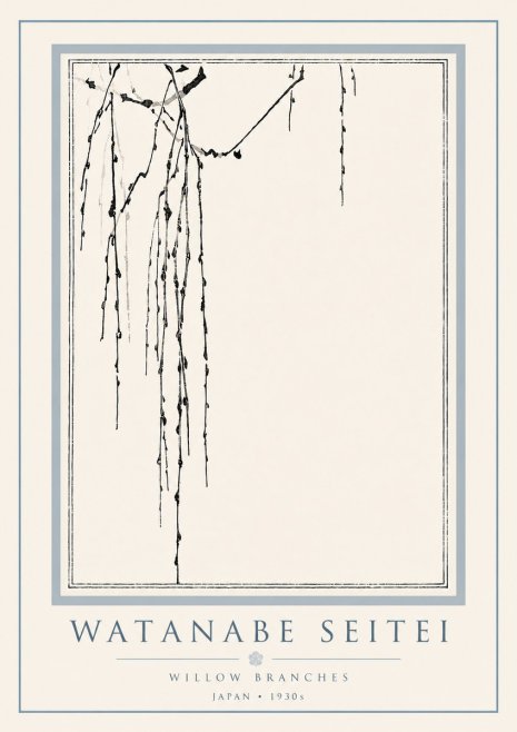 Watanabe Seitei Willow Branches I No6 - Plakát