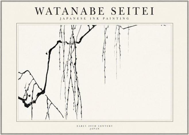 Watanabe Seitei Willow Branches II No1 - Plakát