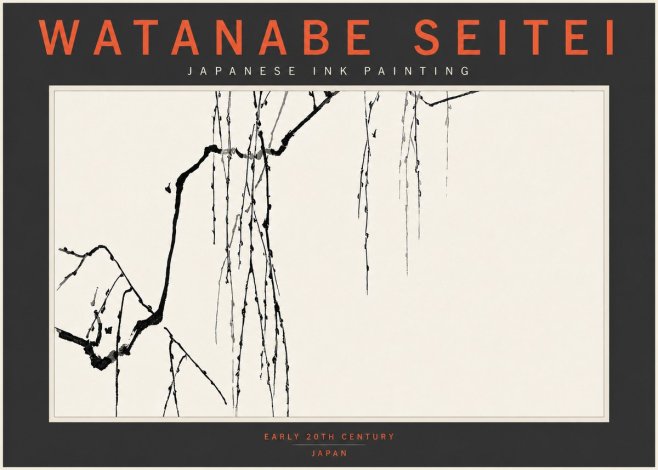 Watanabe Seitei Willow Branches II No4 - Plakát