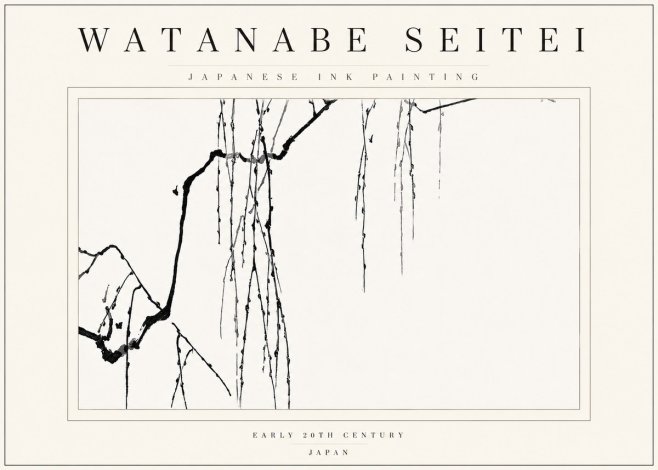 Watanabe Seitei Willow Branches II No5 - Plakát