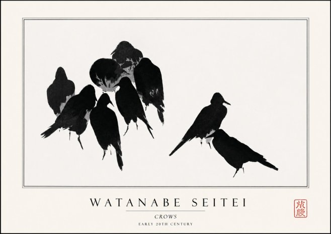 Watanabe Seitei Crows No1 - Plakát