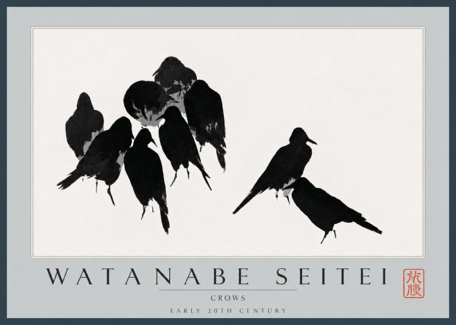 Watanabe Seitei Crows No2 - Plakát
