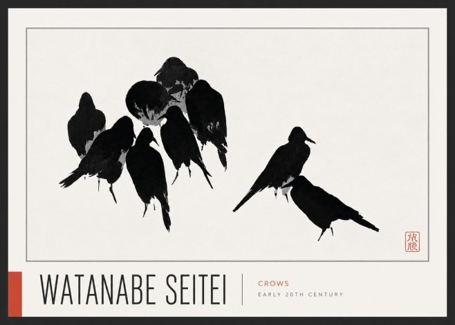 Watanabe Seitei Crows No5 - Plakát