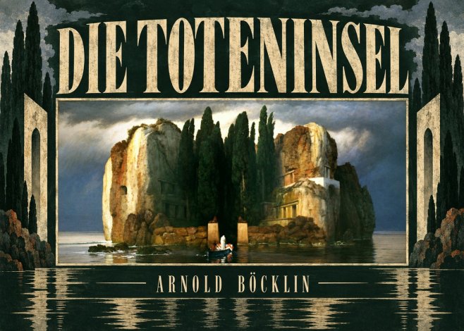 Arnold Böcklin Die Toteninsel II No5 - Plakát