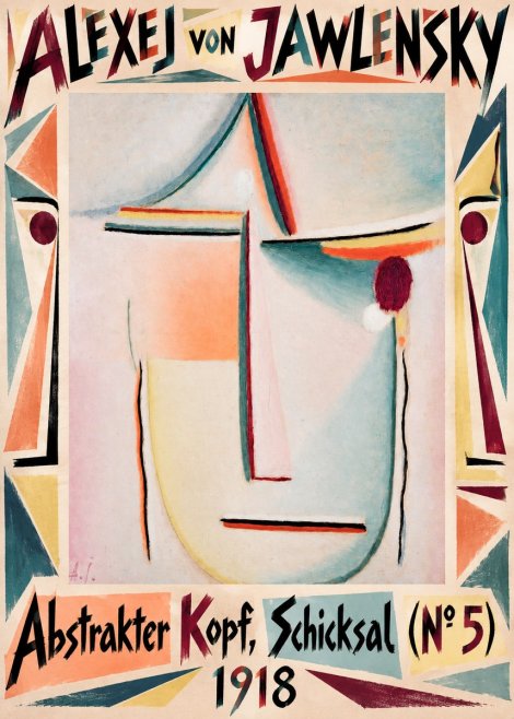 Alexej von Jawlensky Abstrakter Kopf, Schicksal (N°5) No5 - Plakát