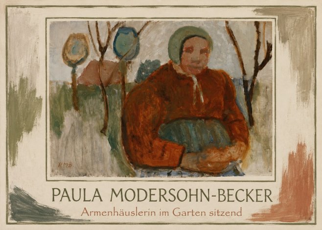 Paula Modersohn-Becker Armenhäuslerin Im Garten Sitzend No1 - Plakát