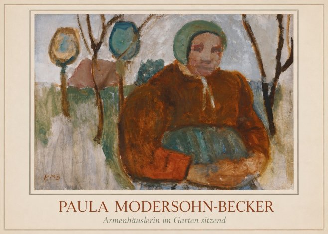 Paula Modersohn-Becker Armenhäuslerin Im Garten Sitzend No3 - Plakát