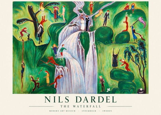 Nils Dardel The Waterfall No1 - Plakát