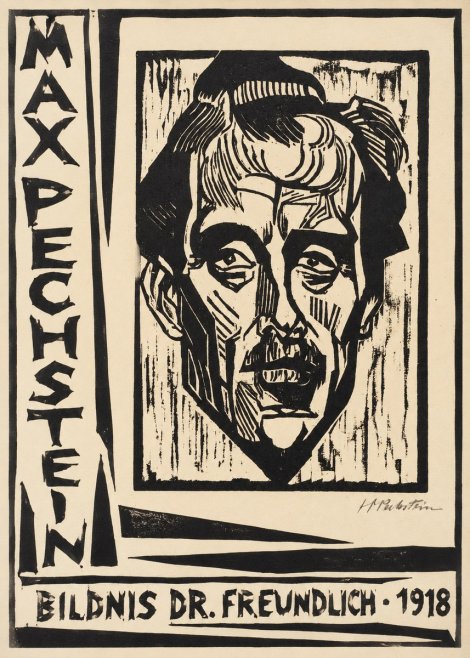 Max Pechstein Bildnis Dr. Freundlich • 1918 No2 - Plakát