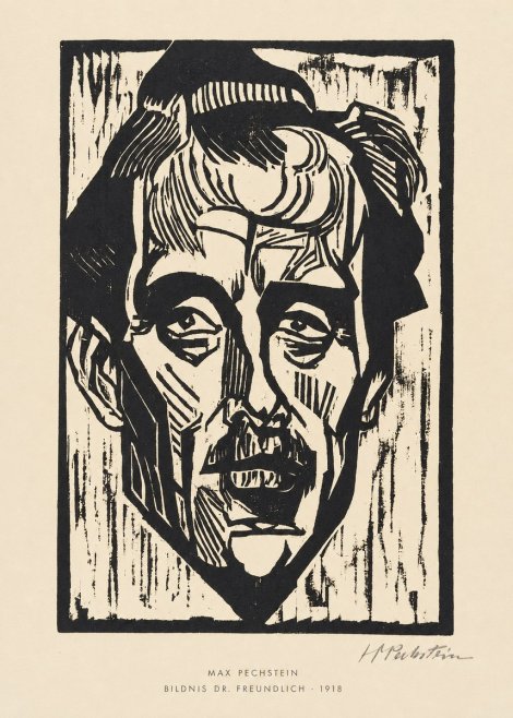 Max Pechstein Bildnis Dr. Freundlich • 1918 No5 - Plakát