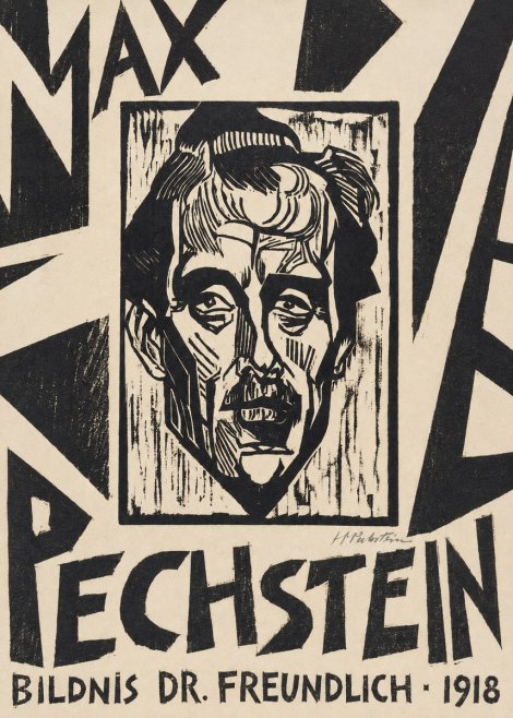 Max Pechstein Bildnis Dr. Freundlich • 1918 No6 - Plakát