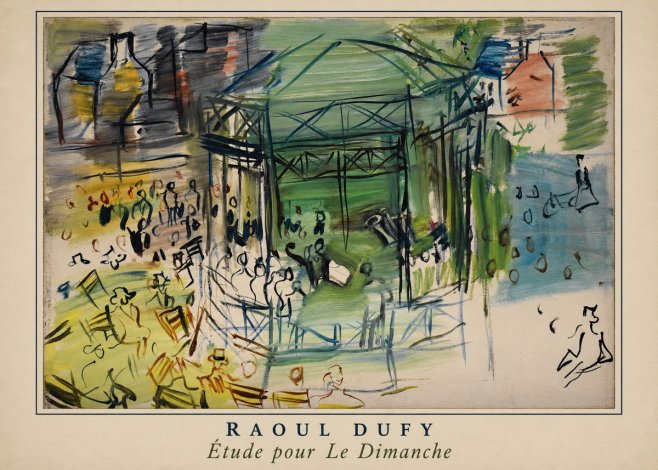 Raoul Dufy Étude Pour Le Dimanche No4 - Plakát