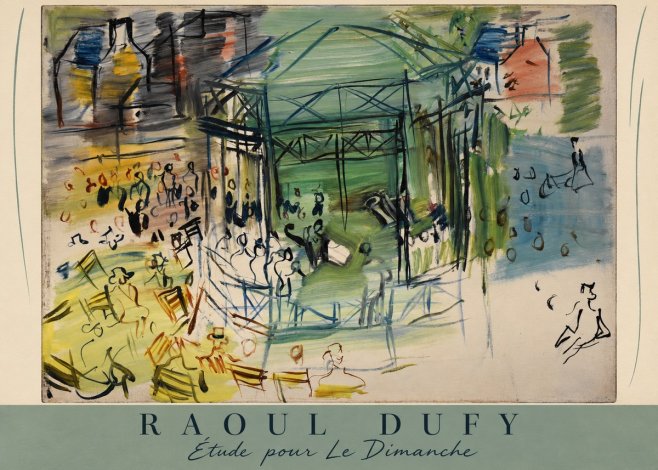 Raoul Dufy Étude Pour Le Dimanche No6 - Plakát
