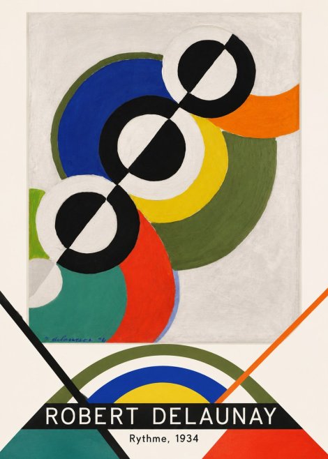 Robert Delaunay Rythme, 1934 No3 - Plakát