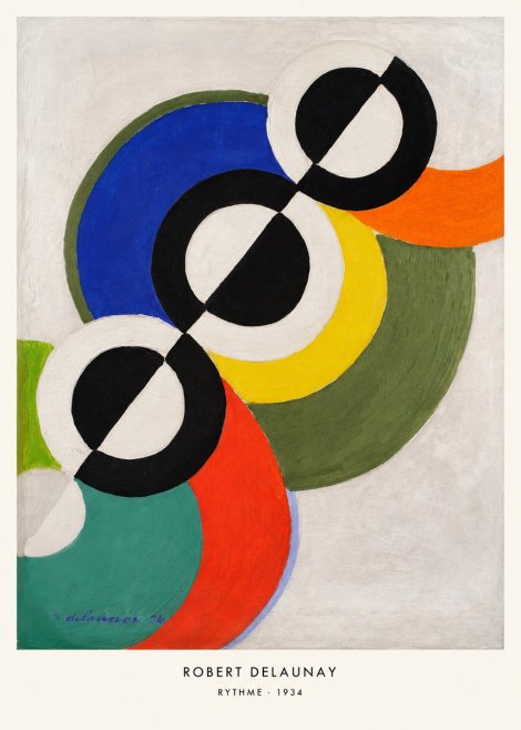 Robert Delaunay Rythme, 1934 No6 - Plakát