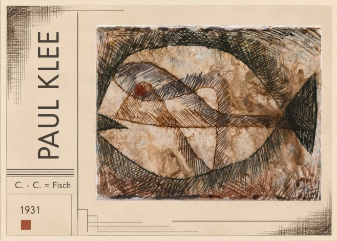 Paul Klee C. - C. = Fisch No2 - Plakát