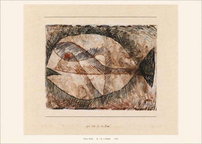 Paul Klee C. - C. = Fisch No5 - Plakát