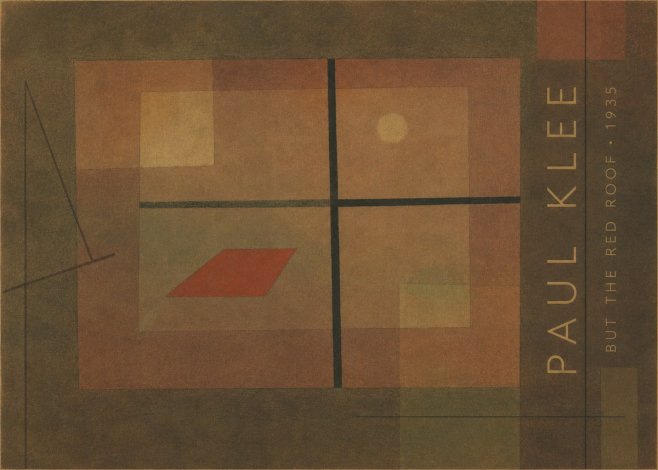 Paul Klee But the Red Roof No4 - Plakát