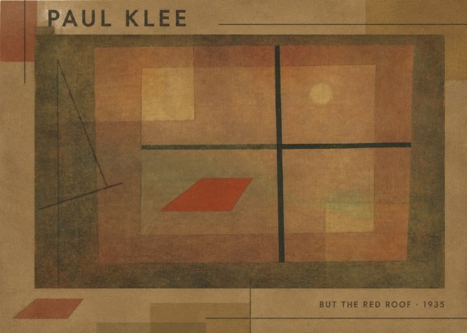 Paul Klee But the Red Roof No6 - Plakát