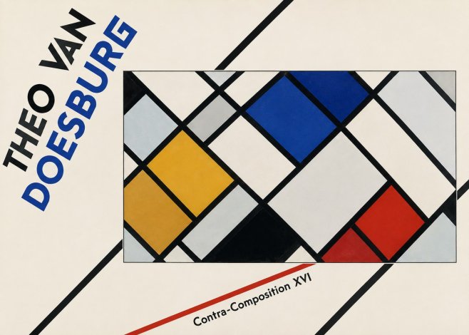 Theo van Doesburg Contra-composition Xvi No2 - Plakát