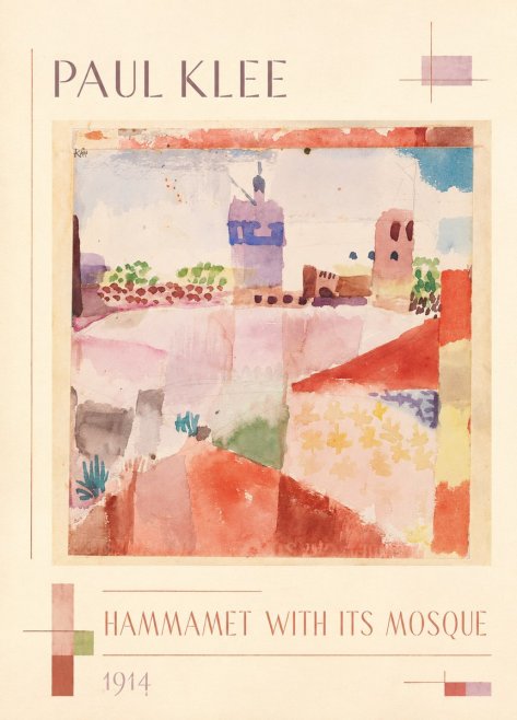 Paul Klee Hammamet with Its Mosque No1 - Plakát